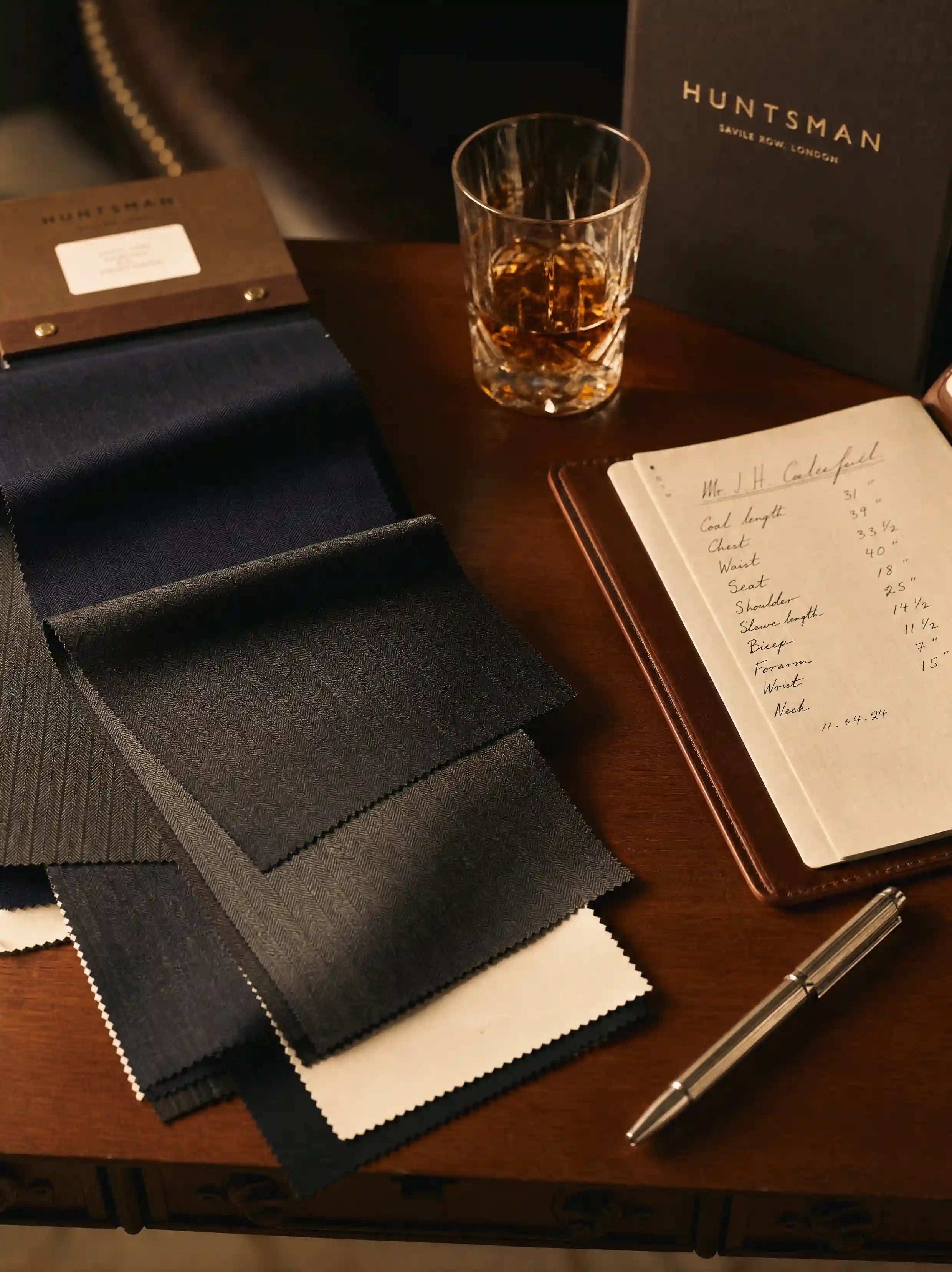 Private consultation. Fabrics, style and fit brief.